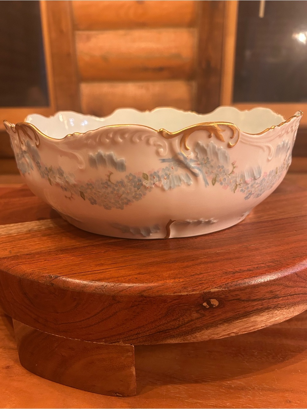 Pristine Antique Limoges Porcelain Bowl, Hand Painted & Signed 1896, Elite Works